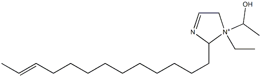 1-Ethyl-1-(1-hydroxyethyl)-2-(11-tridecenyl)-3-imidazoline-1-ium Struktur