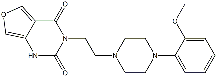 3-[2-[4-(2-Methoxyphenyl)piperazin-1-yl]ethyl]furo[3,4-d]pyrimidine-2,4(1H,3H)-dione Struktur