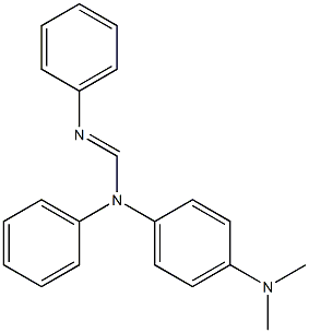 N-[[Phenyl[4-(dimethylamino)phenyl]amino]methylene]aniline Struktur