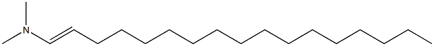 N,N-Dimethyl-1-heptadecen-1-amine Struktur