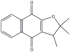 2,2,3-Trimethyl-2,3-dihydronaphtho[2,3-b]furan-4,9-dione Struktur