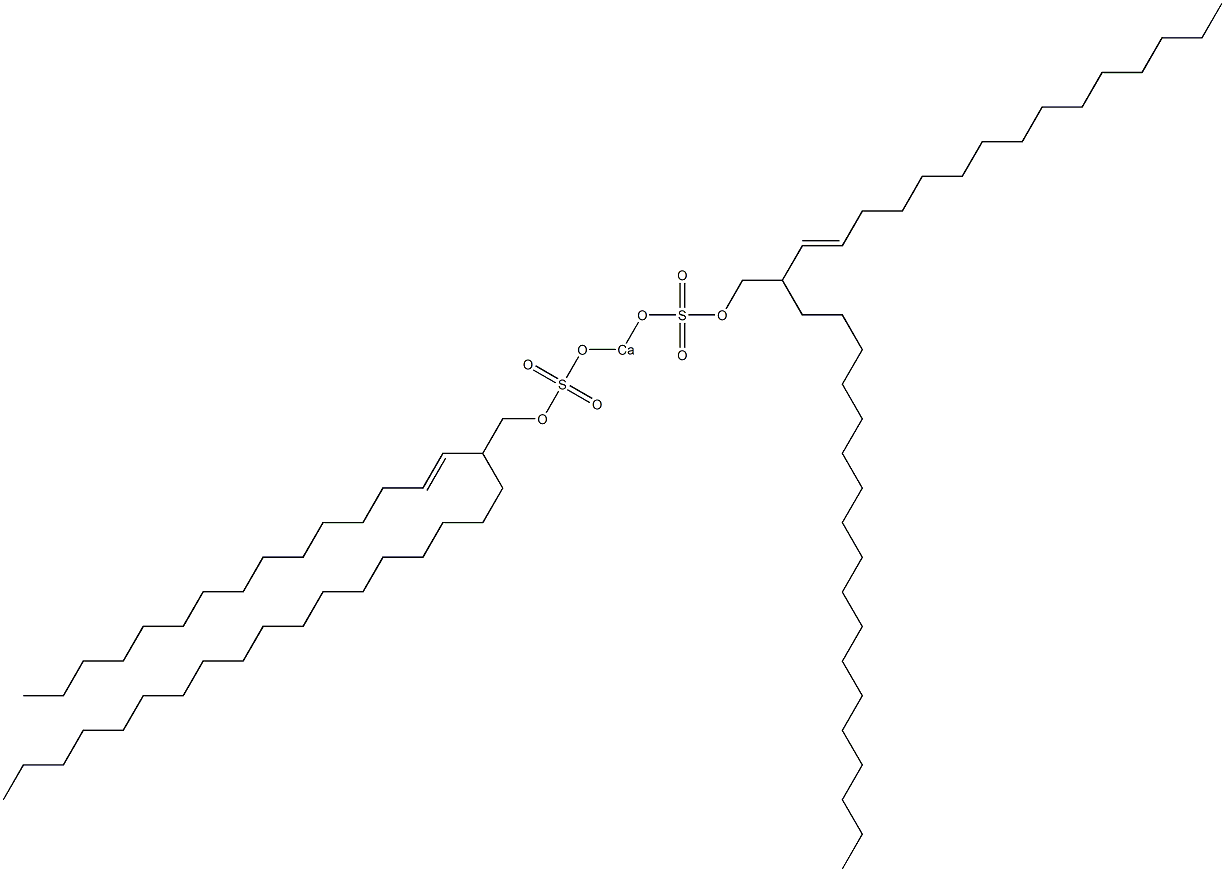 Bis[2-(1-pentadecenyl)icosyloxysulfonyloxy]calcium Struktur