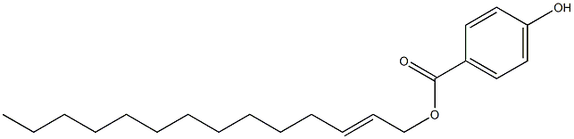 4-Hydroxybenzoic acid 2-tetradecenyl ester Struktur