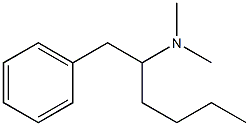 2-(Phenyl)-1-butyl-N,N-dimethylethanamine Struktur