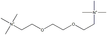 2,2'-[Ethylenebis(oxy)]bis(N,N,N-trimethylethanaminium) Struktur