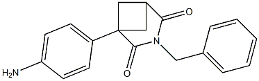 1-(4-Aminophenyl)-3-benzyl-3-azabicyclo[3.1.1]heptane-2,4-dione Struktur