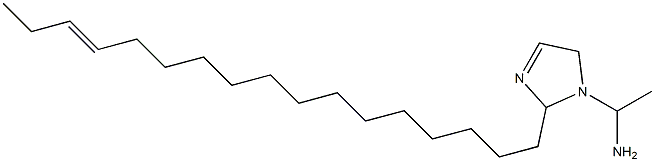 1-(1-Aminoethyl)-2-(14-heptadecenyl)-3-imidazoline Struktur