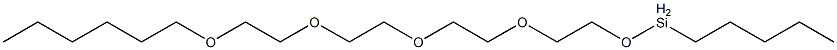 Pentyl[2-[2-[2-[2-(hexyloxy)ethoxy]ethoxy]ethoxy]ethoxy]silane Struktur