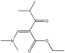 2-[(Z)-Dimethylaminomethylene]-4-methyl-3-oxovaleric acid ethyl ester Struktur