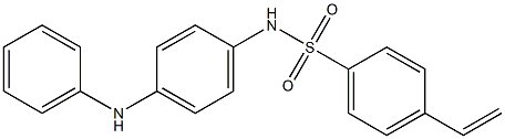 N-(4-Anilinophenyl)-4-vinylbenzenesulfonamide Struktur