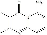 6-Amino-2,3-dimethyl-4H-pyrido[1,2-a]pyrimidin-4-one Struktur