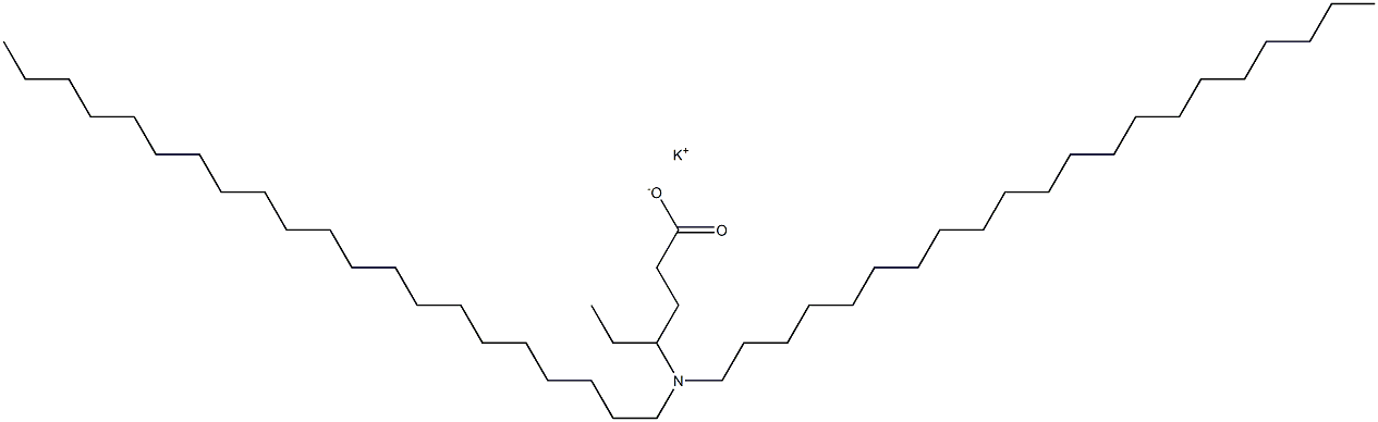 4-(Dihenicosylamino)hexanoic acid potassium salt Struktur