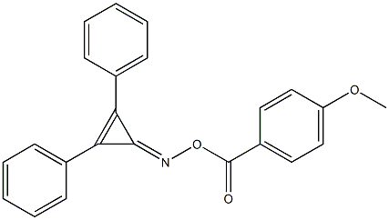 4-Methoxybenzoic acid [(1,2-diphenyl-1-cyclopropen-3-ylidene)amino] ester Struktur