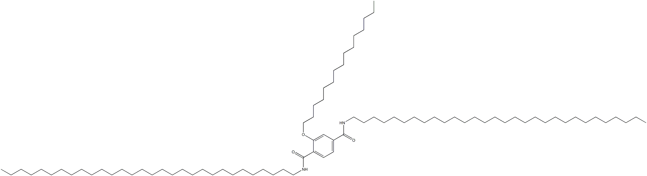 2-(Pentadecyloxy)-N,N'-ditriacontylterephthalamide Struktur