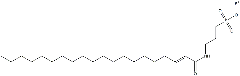 3-(2-Icosenoylamino)-1-propanesulfonic acid potassium salt Struktur