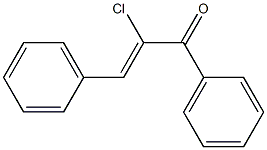 (Z)-1,3-Diphenyl-2-chloro-2-propene-1-one Struktur