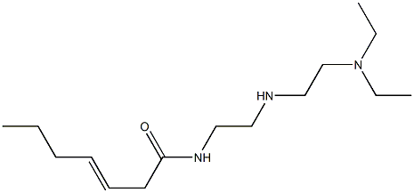 N-[2-[2-(Diethylamino)ethylamino]ethyl]-3-heptenamide Struktur