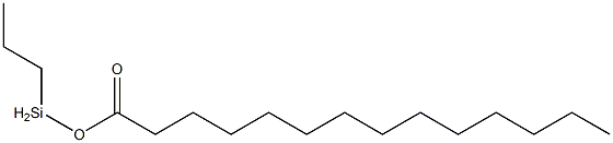 Myristic acid propylsilyl ester Struktur