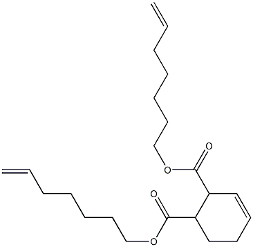 3-Cyclohexene-1,2-dicarboxylic acid bis(6-heptenyl) ester Struktur