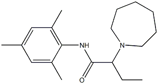 N-(2,4,6-Trimethylphenyl)-2-[(hexahydro-1H-azepin)-1-yl]butanamide Struktur