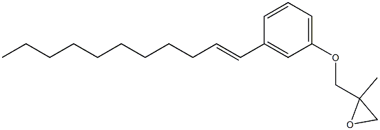 3-(1-Undecenyl)phenyl 2-methylglycidyl ether Struktur