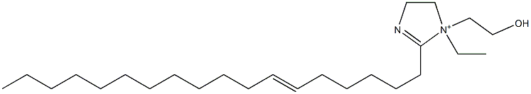 1-Ethyl-1-(2-hydroxyethyl)-2-(6-octadecenyl)-2-imidazoline-1-ium Struktur