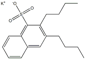 2,3-Dibutyl-1-naphthalenesulfonic acid potassium salt Struktur