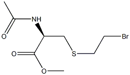 N-Acetyl-3-[(2-bromoethyl)thio]-L-alanine methyl ester Struktur