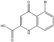 5-Bromo-1,4-dihydro-4-oxoquinoline-2-carboxylic acid Struktur