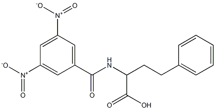 2-[(3,5-Dinitrobenzoyl)amino]-4-phenylbutanoic acid Struktur