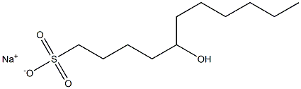 5-Hydroxyundecane-1-sulfonic acid sodium salt Struktur