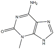 6-Amino-3-methyl-9H-purin-2(3H)-one Struktur