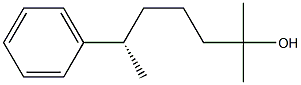 [S,(+)]-2-Methyl-6-phenyl-2-heptanol Struktur