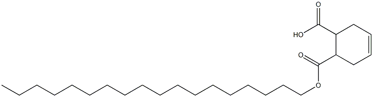 4-Cyclohexene-1,2-dicarboxylic acid hydrogen 1-octadecyl ester Struktur