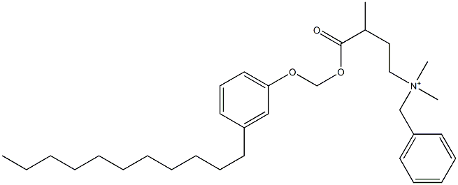 N,N-Dimethyl-N-benzyl-N-[3-[[(3-undecylphenyloxy)methyl]oxycarbonyl]butyl]aminium Struktur