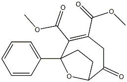 5-Oxo-1-phenyl-9-oxabicyclo[4.2.1]non-2-ene-2,3-dicarboxylic acid dimethyl ester Struktur