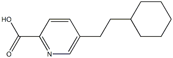 5-(2-Cyclohexylethyl)pyridine-2-carboxylic acid Struktur