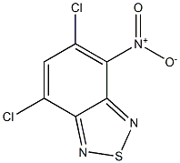 4-Nitro-5,7-dichloro-2,1,3-benzothiadiazole Struktur