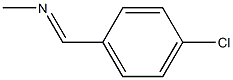 N-(p-Chlorobenzylidene)methylamine Struktur