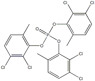 Phosphoric acid tris(2,3-dichloro-6-methylphenyl) ester Struktur