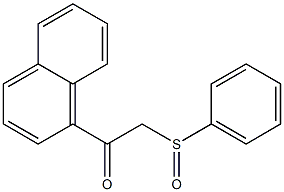 1-(Phenylsulfinylacetyl)naphthalene Struktur