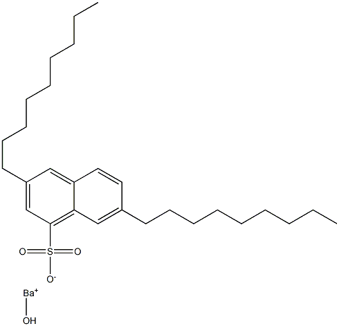 3,7-Dinonyl-1-naphthalenesulfonic acid hydroxybarium salt Struktur