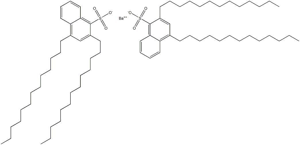 Bis(2,4-ditridecyl-1-naphthalenesulfonic acid)barium salt Struktur