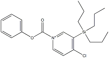 4-Chloro-1-phenoxycarbonyl-3-(tripropylsilyl)pyridinium Struktur