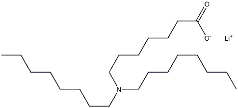 7-(Dioctylamino)heptanoic acid lithium salt Struktur