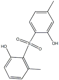 2,2'-Dihydroxy-4,6'-dimethyl[sulfonylbisbenzene] Struktur