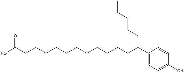 13-(4-Hydroxyphenyl)stearic acid Struktur