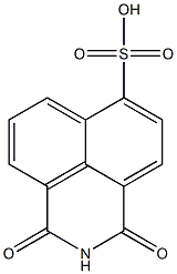 2,3-Dihydro-1,3-dioxo-1H-benzo[de]isoquinoline-6-sulfonic acid Struktur