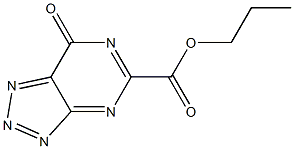 7-Oxo-7H-1,2,3-triazolo[4,5-d]pyrimidine-5-carboxylic acid propyl ester Struktur