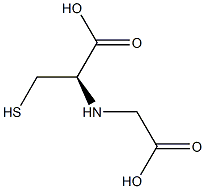 (R)-2-(Carboxymethyl)amino-3-mercaptopropionic acid Struktur